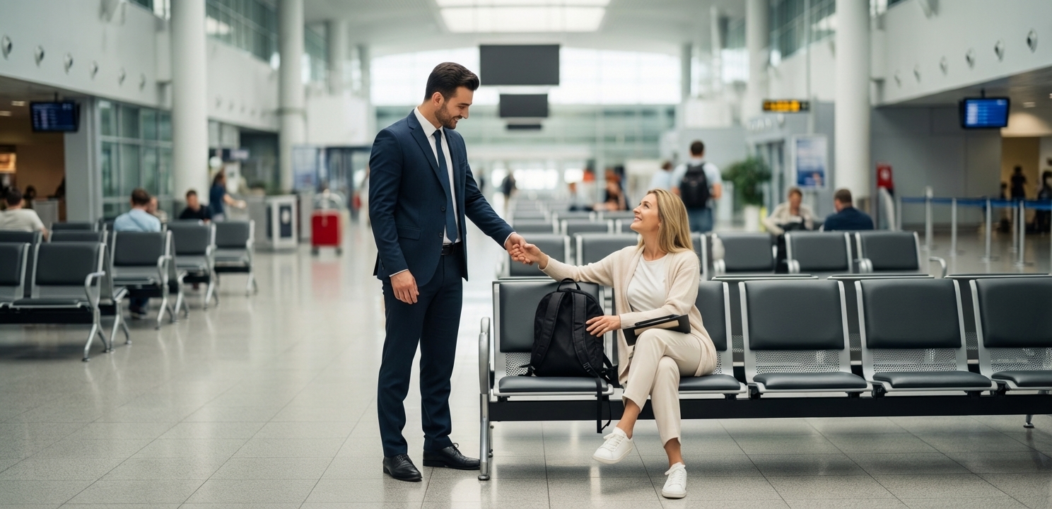 Persönlicher Abholservice für Patienten am Flughafen Zahnarzt Türkei: Ein stressfreier Start mit inkludiertem VIP-Transfer direkt vom Flughafen.