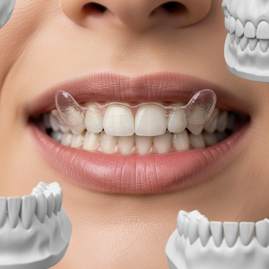 Transparente Schienen korrigieren Zähne digital geplant Invisalign Schweiz ermöglicht eine diskrete Zahnkorrektur mittels transparenter Aligner und fortschrittlicher 3D-Technologie, für ein selbstbewusstes Lächeln.