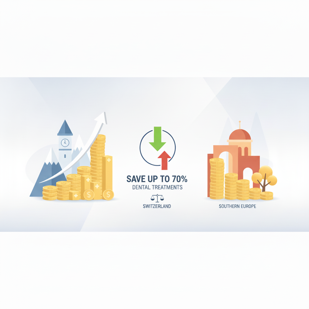 Save Money on Dental Care Switzerland by comparing treatment costs between countries and destinations effectively