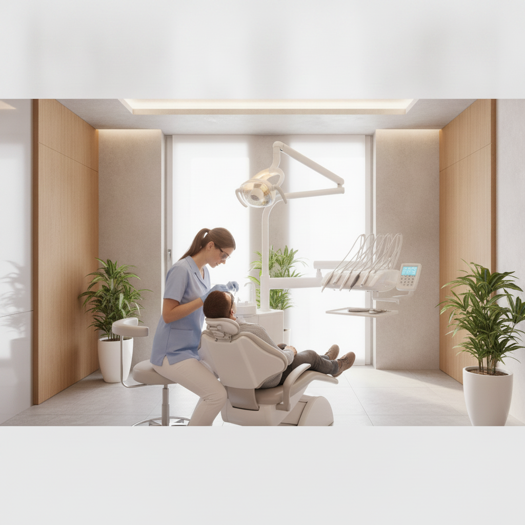 Basel Advanced Dental Care Environment Dentist Prices in Basel are reflected in a high-standard clinic with advanced technology and professional care.
