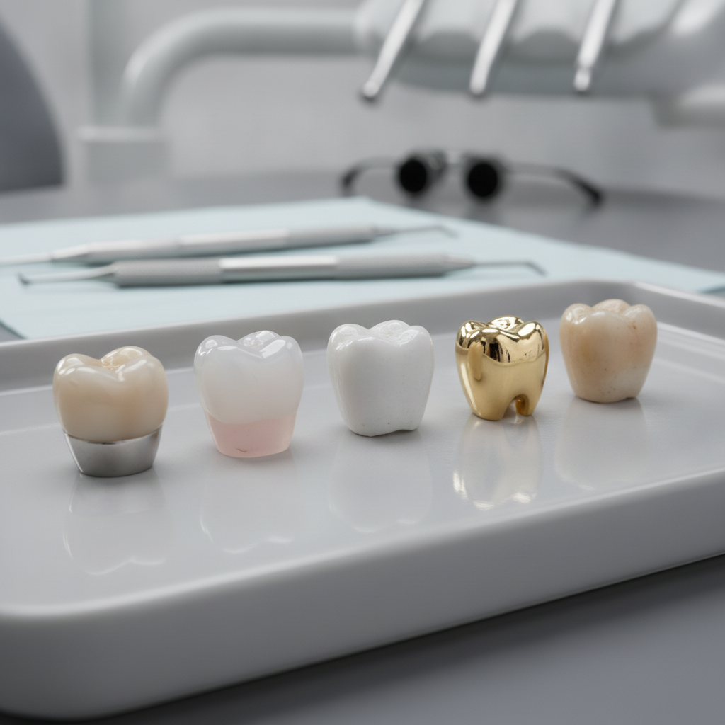 Dental Crowns Basel – Price Breakdown, exploring the unique characteristics of different dental crown materials.